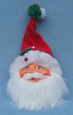 Annalee 3" Santa Head Ornament - Mint - 780505