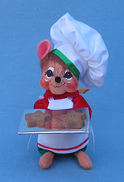 Annalee 6" Christmas Cookie Boy Chef Mouse - Mint - 781007