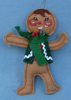 Annalee 5" Gingerbread Boy Ornament - Mint - Prototype - 782591p