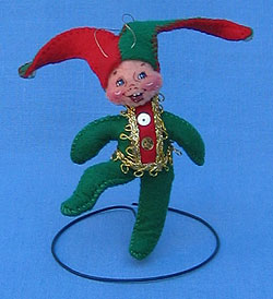 Annalee 3" Just a Jester Elf Ornament - Mint - 782796