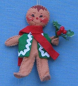 Annalee 3" Gingerbread Boy Ornament - Mint - 782996ox