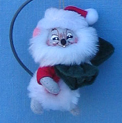 Annalee 3" Santa Mouse Ornament - Mint - 783303sq