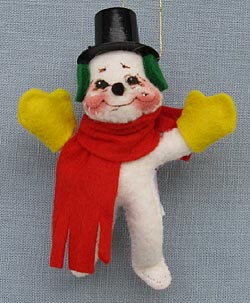 Annalee 3" Snowman Ornament - Mint / Near Mint - 784599