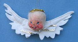 Annalee 3" x 7" Angel Head Ornament - Open Eyes - Mint - 786085