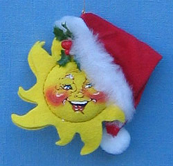 Annalee 3" Sun with Santa Hat Ornament - Mint - 787694