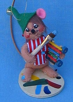 Annalee 3" Workshop Mouse Ornament - Mint - 787703ox