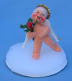 Annalee 3" Angel Hollyberry Ornament - Mint / Near Mint - 787996