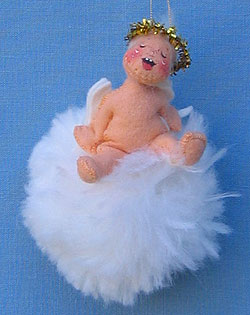 Annalee 3" Angel on Soft Cloud Ornament - Mint - 788084xo