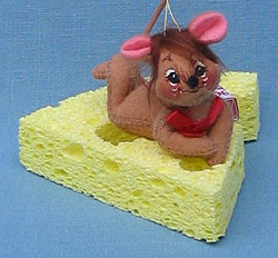 Annalee 3" Midnight Snack Mouse Ornament - Mint - 790296ox