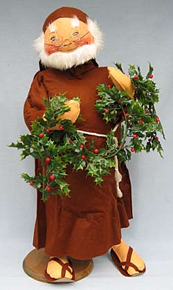 Annalee 30" Monk with Holly Garland - Mint - 792584hollyox