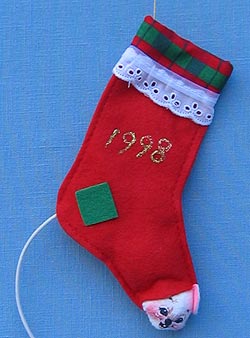 Annalee 6" Squeak-A-Boo Stocking Mouse Ornament - Mint - 792798date