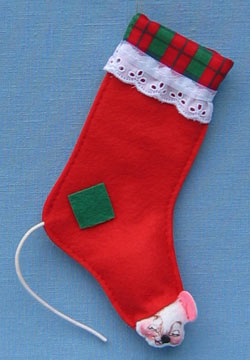 Annalee 6" Squeak-A-Boo Stocking Mouse Ornament - Mint - 792798xo