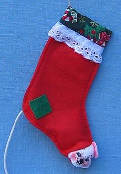 Annalee 6" Squeak-A-Boo Stocking Mouse Ornament - Mint - 792799