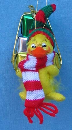 Annalee 3" Duck with Packages Ornament - Mint - 794403sq