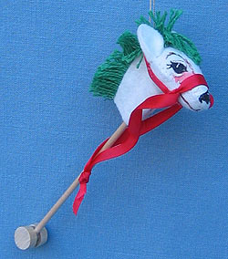 Annalee 5" Stick Horse Ornament - Mint / Near Mint - 796086