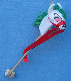 Annalee 5" Stick Horse Ornament - Mint / Near Mint - 796086x