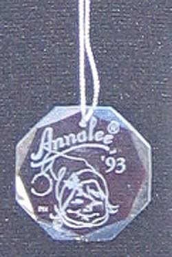 Annalee 2" Crystal Ornament Dated '93 - Mint - 796493