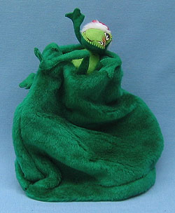 Annalee 10" Santa Frog on Green Bang Hat - Mint - 799994gr