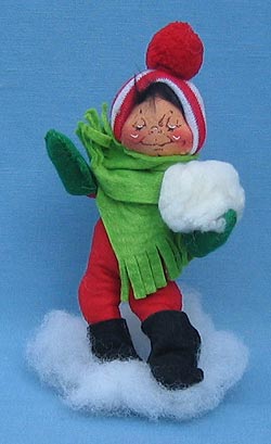 Annalee 7" Boy with Snowball - Near Mint - 800584xx