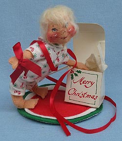 Annalee 7" Christmas Morning Kid -Good - 801584oxb