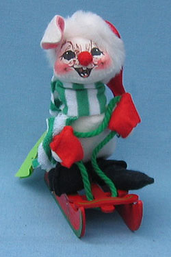 Annalee 7" Bunny on Sled - Mint - 806586