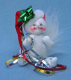 Annalee 4" Wrapping Kitty Cat - Mint - 808207