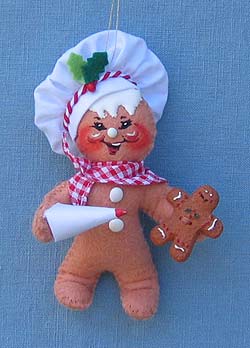 Annalee 4" Gingerbread Chef Ornament - Near Mint - 811807a