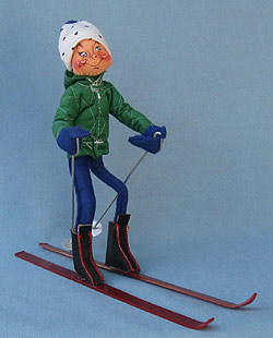 Annalee 10" Downhill Skier - Mint - 815084ox