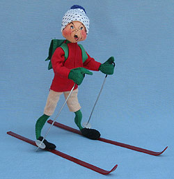 Annalee 10" Cross Country Skier - Mint - 816084yell 