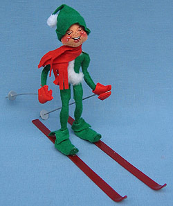 Annalee 10" Green Ski Elf - Mint - 818085xo