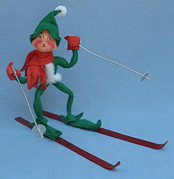 Annalee 10" Green Ski Elf - Mint -  818086ooh