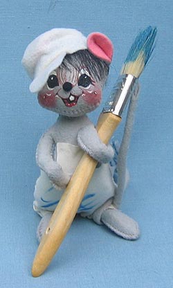 Annalee 7" Painter Mouse - Mint - 854401