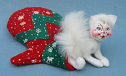 Annalee 4" Kitten in Mitten - Mint - 866106