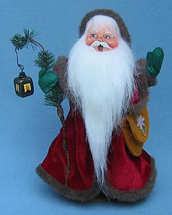 Annalee 10" Santa - Street Person with Lantern - Mint - 866806