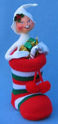 Annalee 10" Stocking Stuffer Elf - Mint - 871400