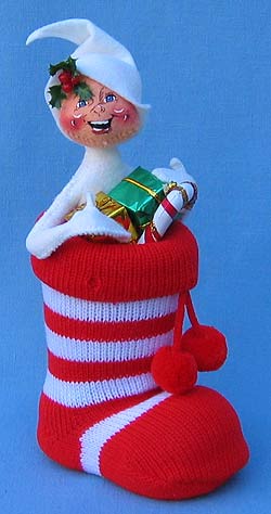 Annalee 10" Stocking Stuffer Elf - Mint - 871400rw