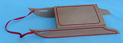 Annalee Replacement 7" x 2.50" Wooden Sled - Mint / Near Mint - 917190