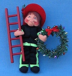 Annalee 6" Fireman Ornament - Mint - 940802