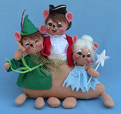 Annalee 10" Bunch of Peter Pan Mice - Mint - Prototype - 943004