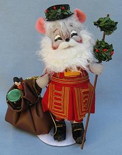 Annalee 6" British Santa Mouse - Near Mint - 944804sq