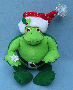 Annalee 8" Snowflake Frolic Frog - Mint - 947408