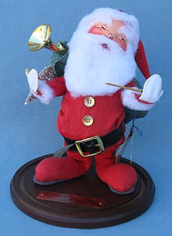 Annalee 10" Bean Nosed Santa with Base - Very Good - 965794a