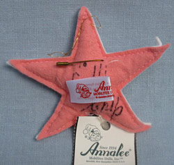 Annalee 3" Star Pin / Ornament - Mint - Signed Chip 970701s