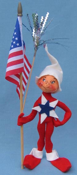 Annalee 10" 4th of July Patriotic Elf - Mint - 971999sm