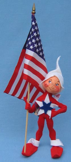 Annalee 10" Patriotic Elf - Mint - 972099sm