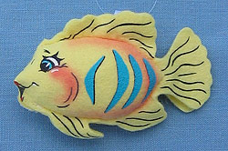 Annalee 3" Yellow and Blue Fish Magnet - Mint - 973002