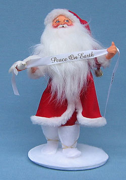 Annalee 13" Red Santa of Peace - Mint - 985800