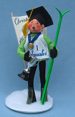 Annalee 10" Christa McAuliffe Ski Doll - Mint - 994793yell