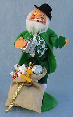 Annalee 10" Irish Santa - Mint - 996999x