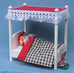 Annalee 10" Sleeping Santa Countdown Vignette - Mint - 997199